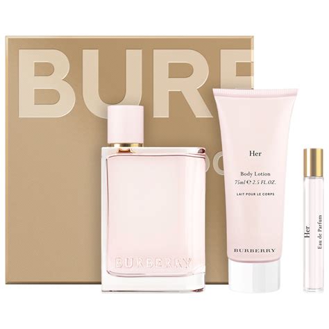 burberry her perfume and lotion|her by Burberry gift set.